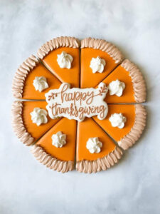 Thanksgiving Pie Slice Cookie