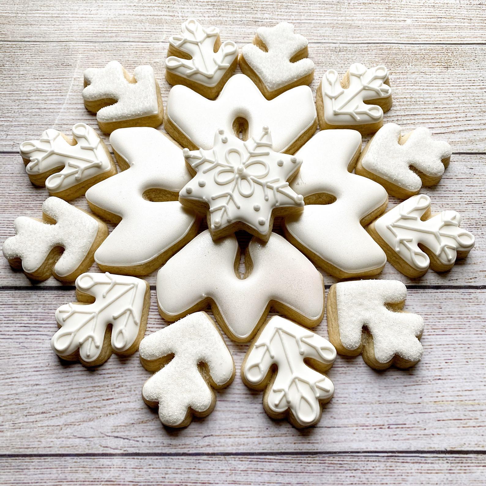 Snowflake cookie platter - orig