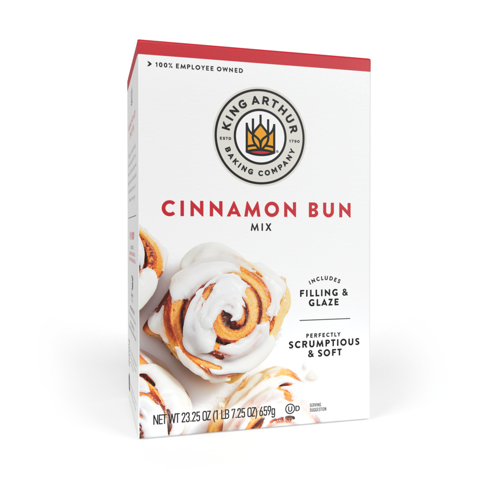 Front Cover of Box for Cinnamon Bun Mix